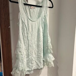 Elegant Mint Green Sleeveless Top